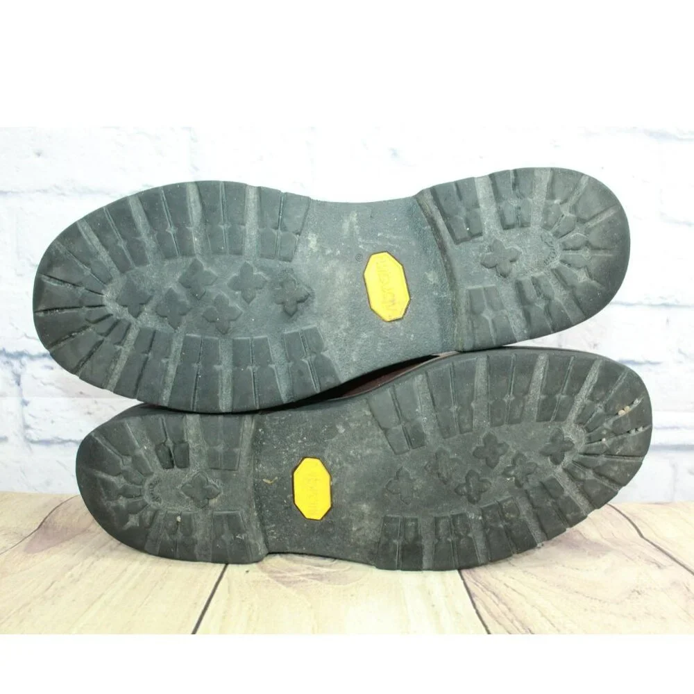 LL Bean Portland Brown Leather Lightweight Vibram Sole Chelsea Boots Size 12 M - Picture 9 of 9